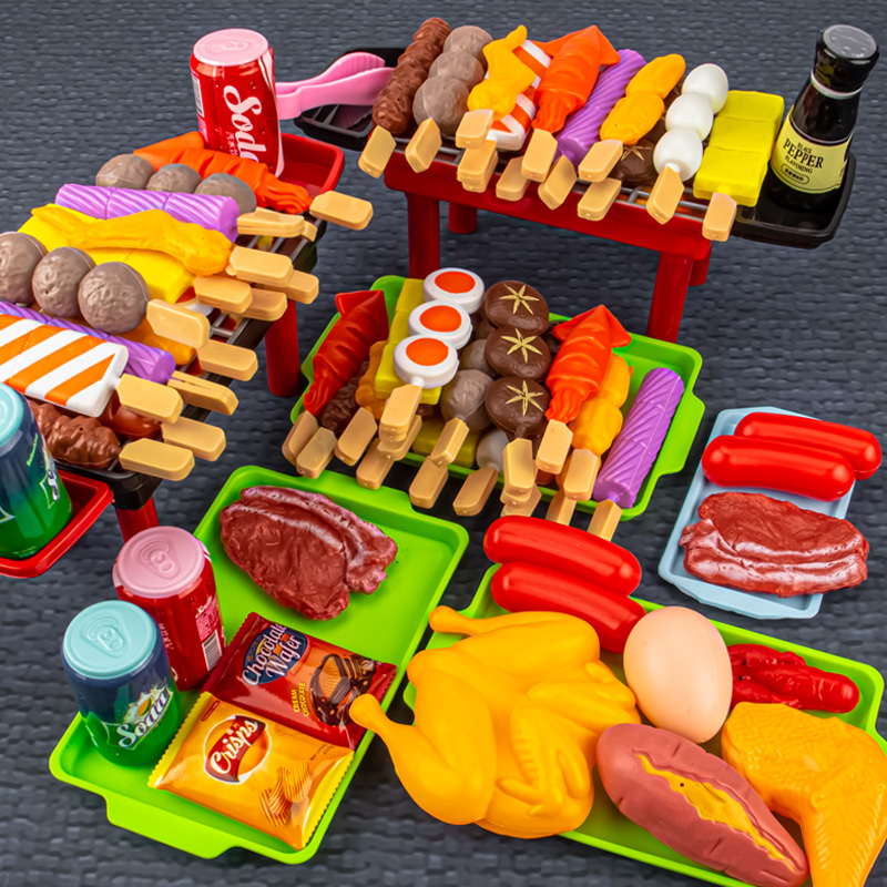 Home Cooking Game - Mini Kitchen Pretend Play Toys Barbecue
