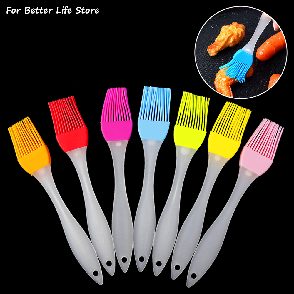 Home Cooking Oil - 1Pcs 7 Colour Food Silicone Brush