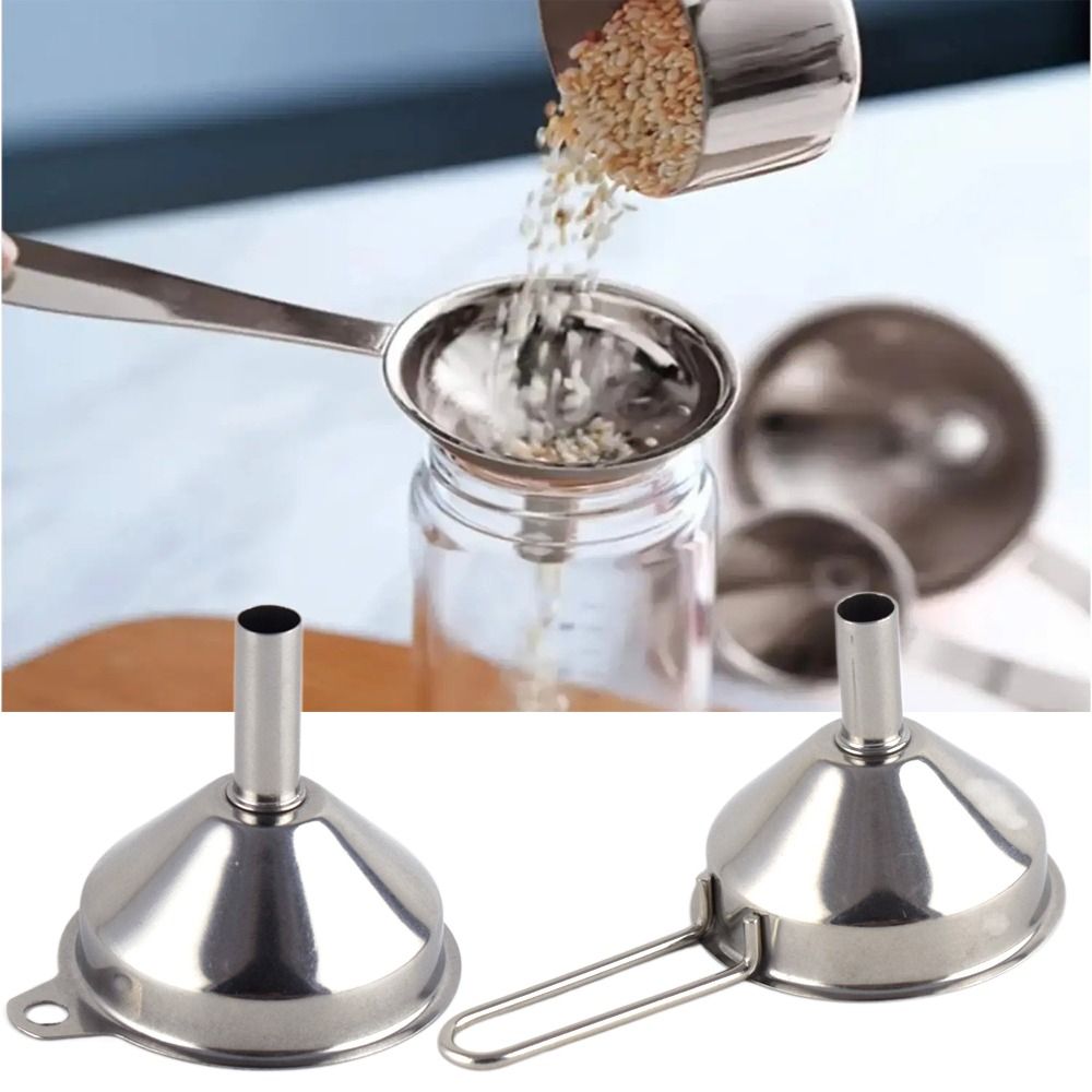 Home Cooking Oil - Wide Mouth Stainless Steel Funnel Kitchen