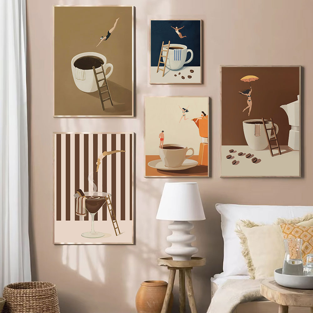 Home Cooking Oil - Coffee Diver Canvas Prints Kitchen Good