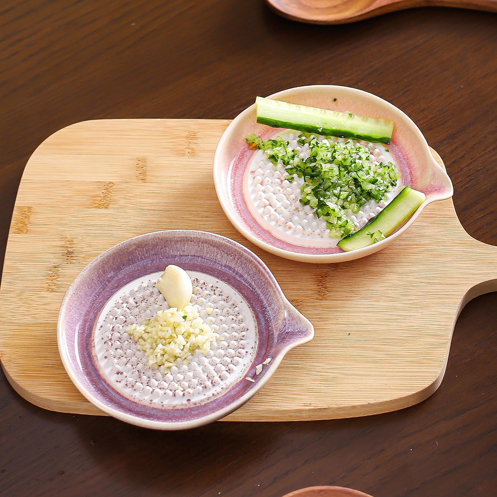 Home Cooking Dishes - Grater Plate Gradient Glaze Smooth Tool