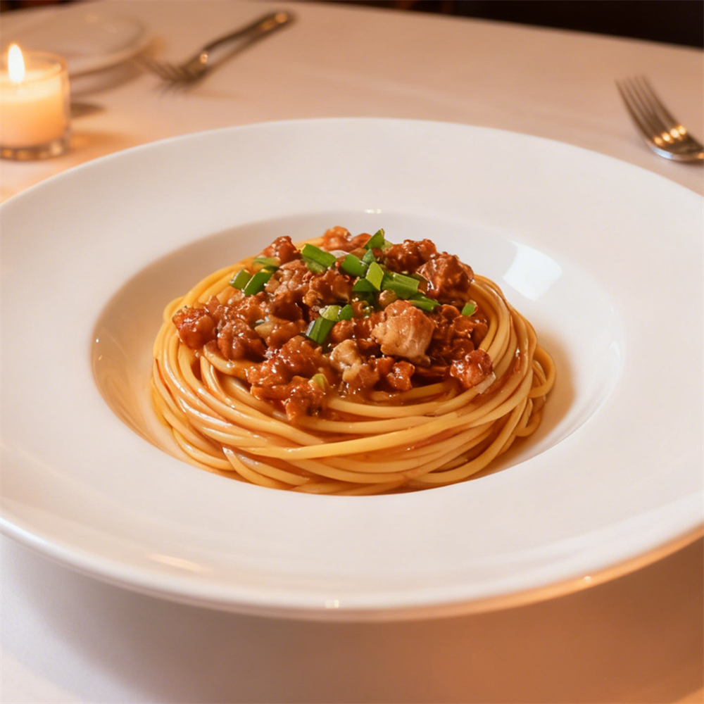 Home Cooking Dishes - No-Plate Pasta Model Cute Meat Sauce