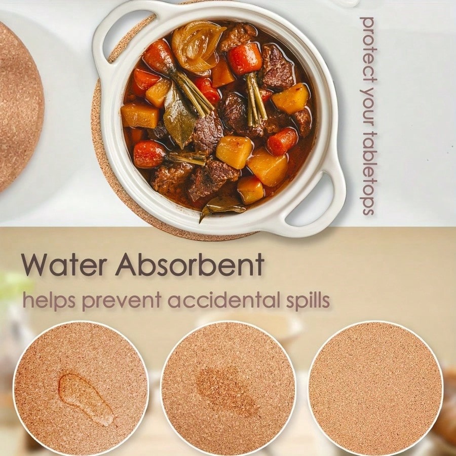 1pc Thick Round Soft Cork Triv - đánh giá và giá Home Cooking Utensils