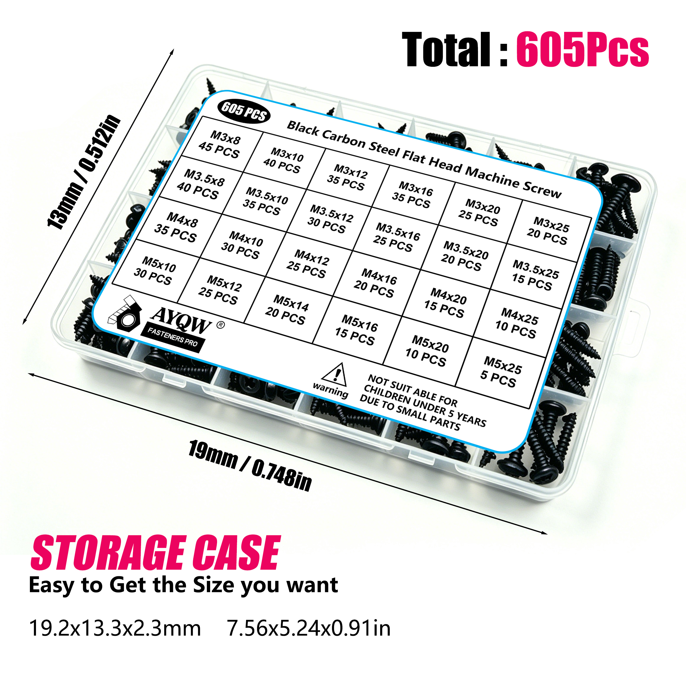 605pcs Self-Tapping Screw Set  - đánh giá và giá Paella Pan Steel