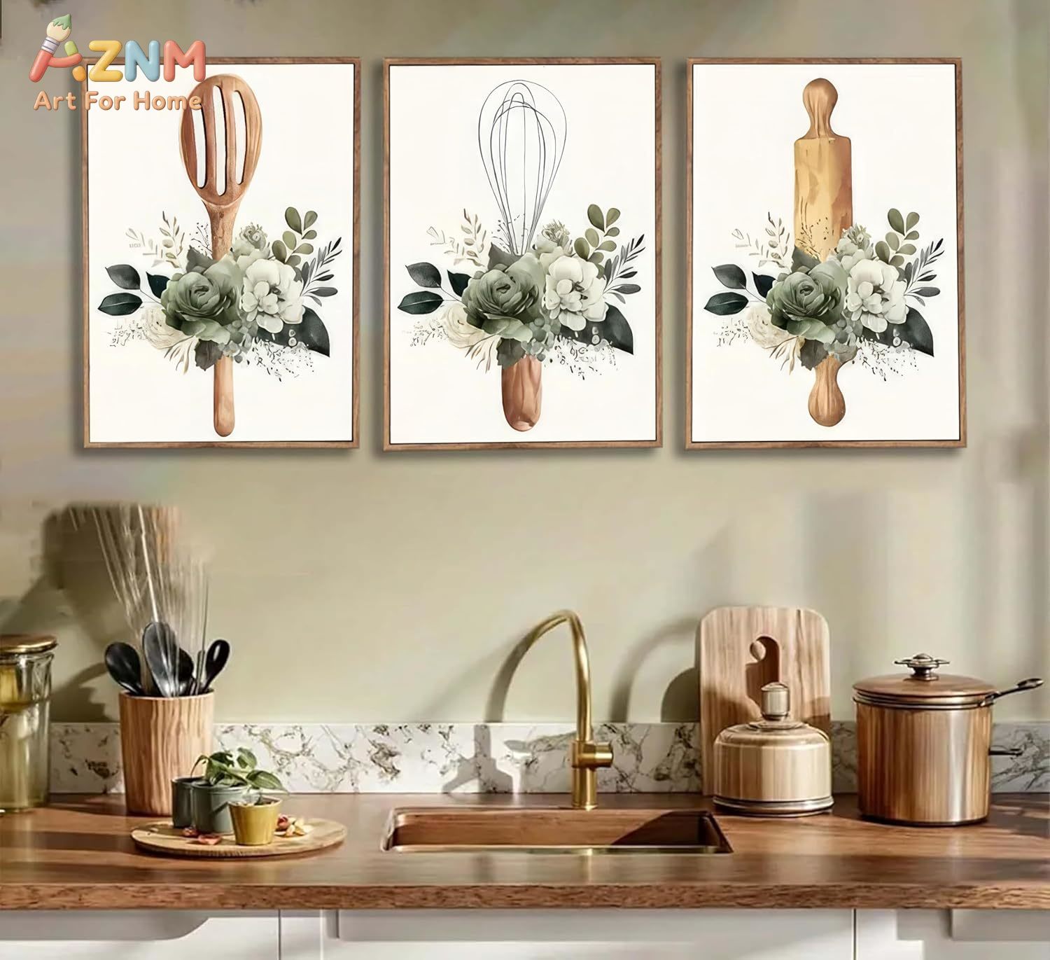 AZNM Kitchen Utensils Floral C - đánh giá và giá Home Cooking Utensils