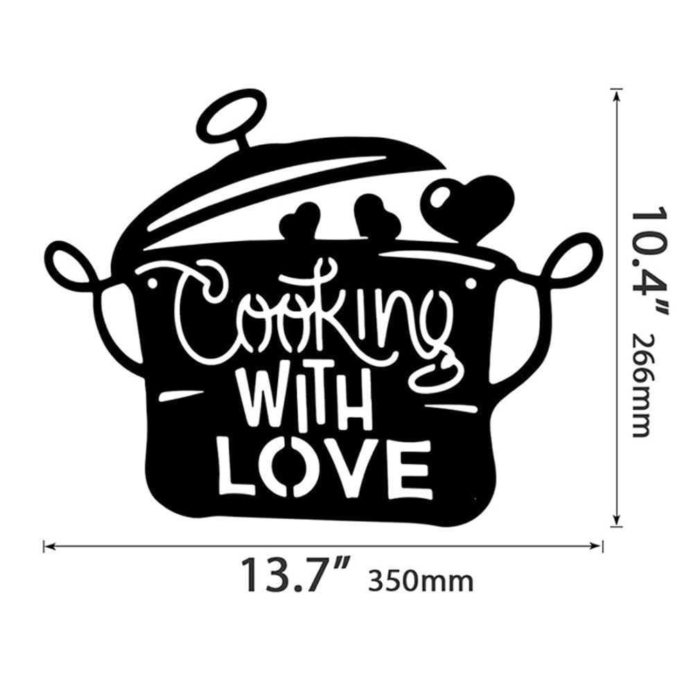 Black Metal Kitchen Pot Sign C - đánh giá và giá Home Cooking Utensils