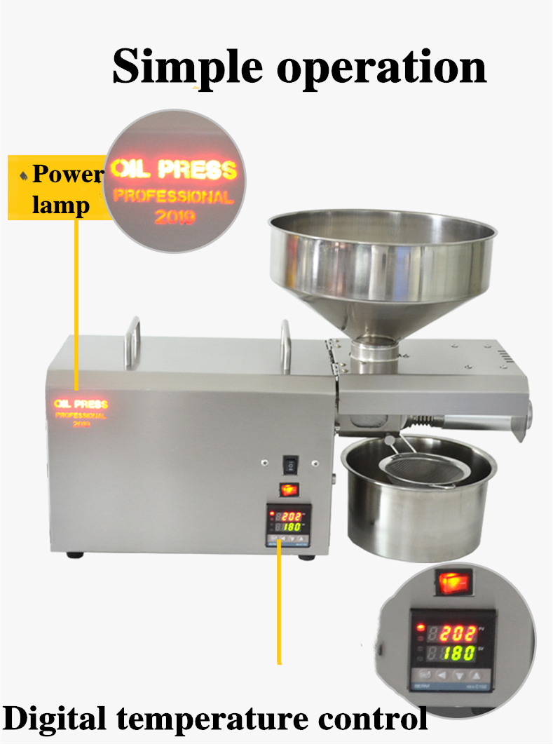 220V/110V S8 Oil Press Machine - đánh giá và giá Home Cooking Oil Making Machine