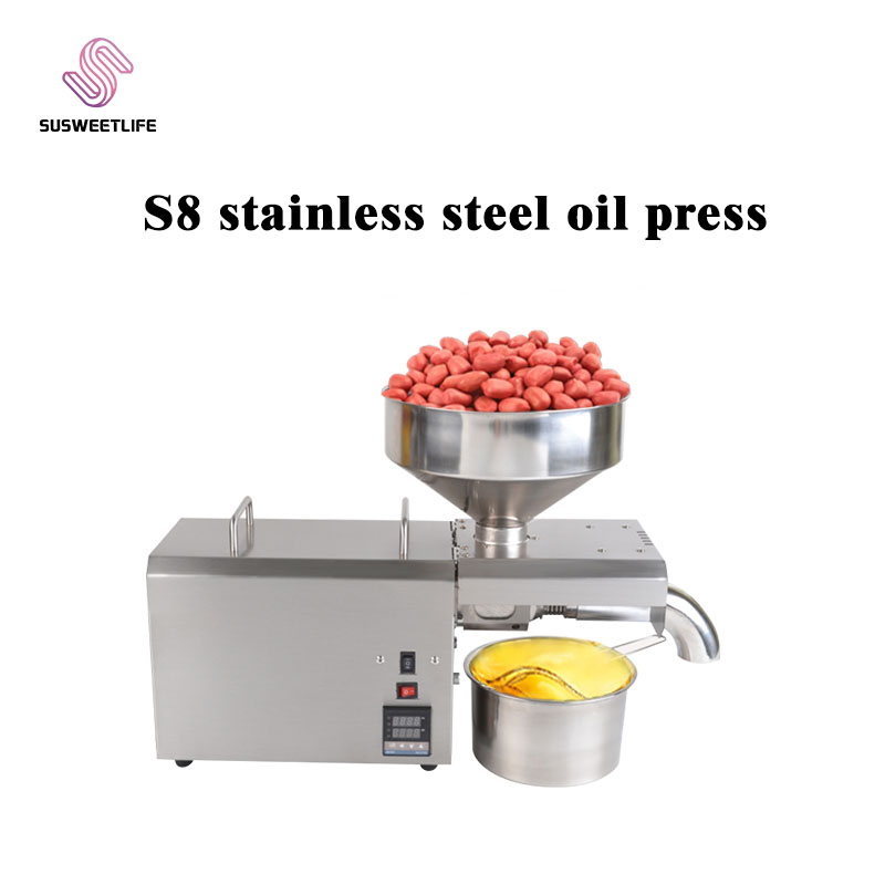 220V/110V S8 Oil Press Machine - đánh giá và giá Home Cooking Oil Making Machine