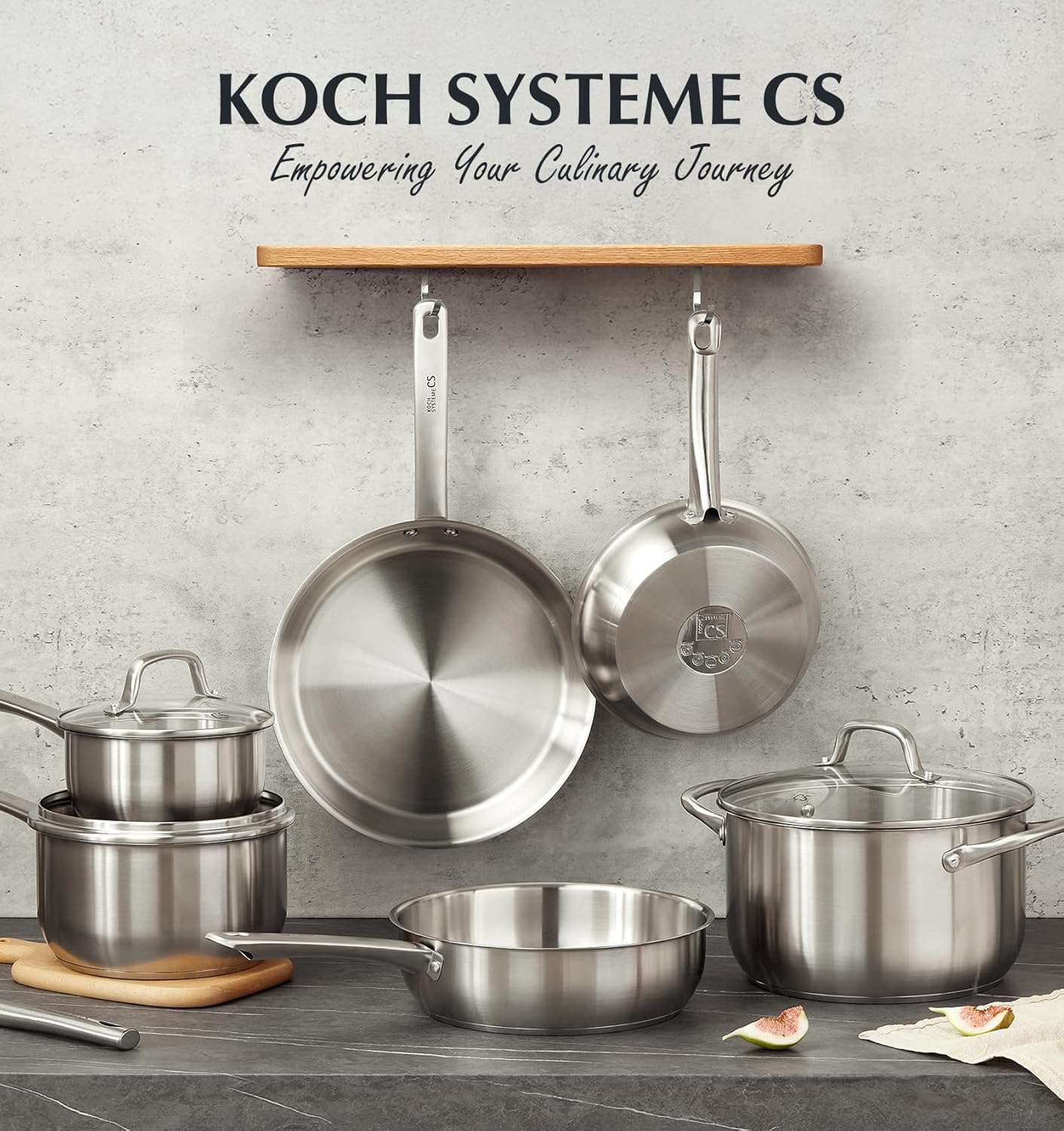 KOCH SYSTEME CS 10 Piece Stain - đánh giá và giá Paella Pan Steel