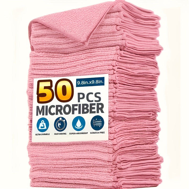 1-50Pcs Light Pink Microfiber  - đánh giá và giá Home Cooking Utensils
