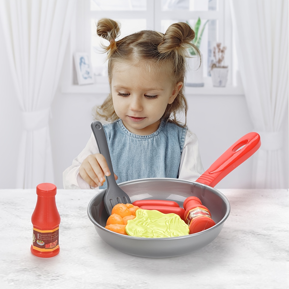 8PCS Children Kitchen Food Toy - đánh giá và giá Home Cooking Game