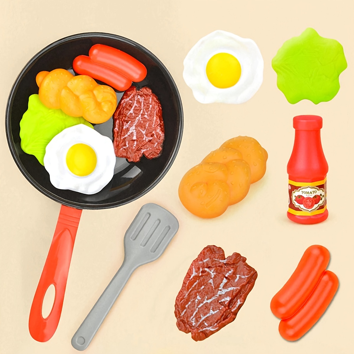 8PCS Children Kitchen Food Toy - đánh giá và giá Home Cooking Game