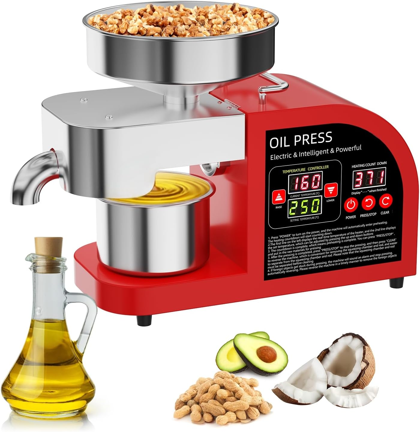 Professional 2-in-1 Oil Press  - đánh giá và giá Home Cooking Oil Making Machine