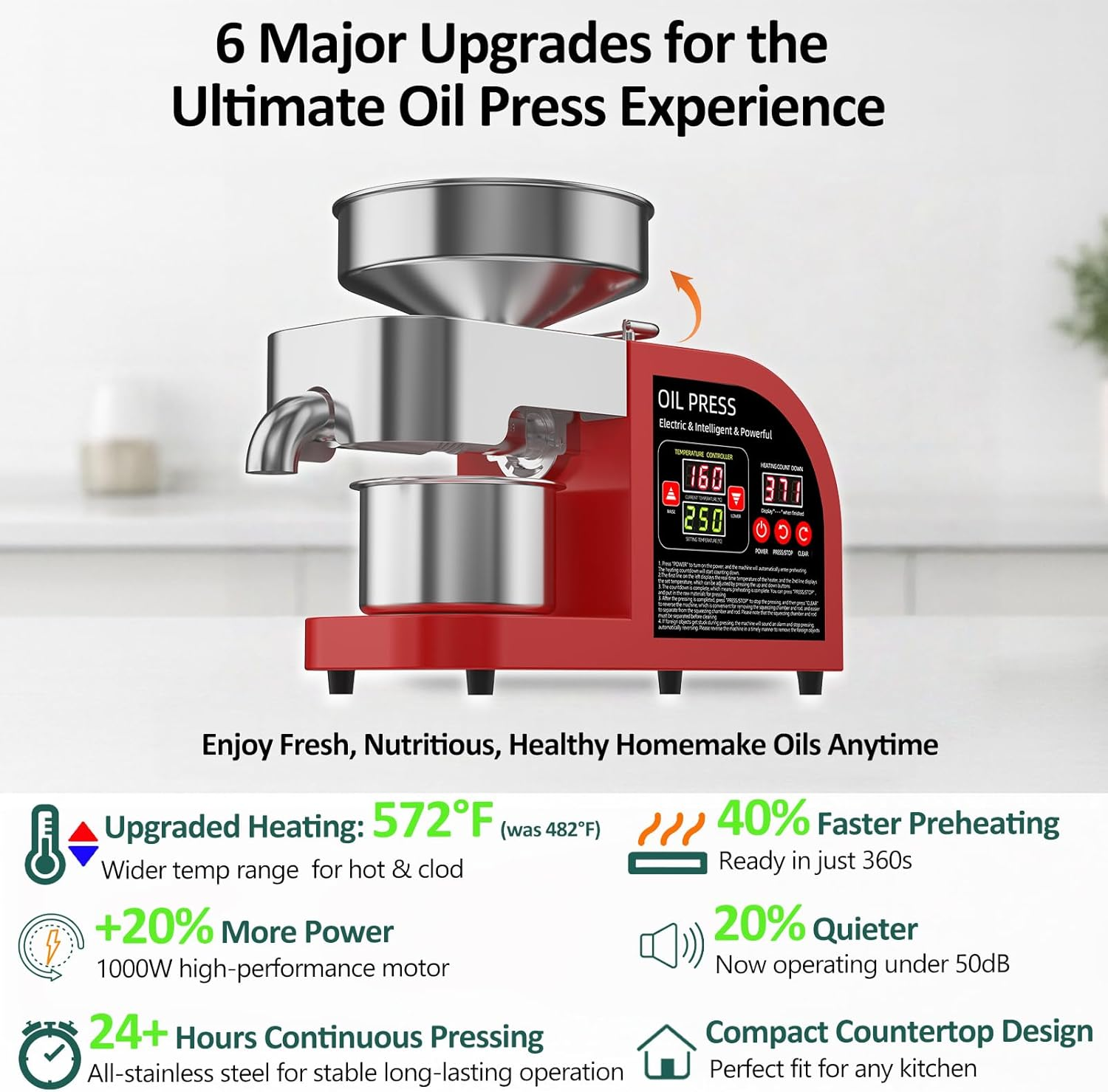 Professional 2-in-1 Oil Press  - đánh giá và giá Home Cooking Oil Making Machine