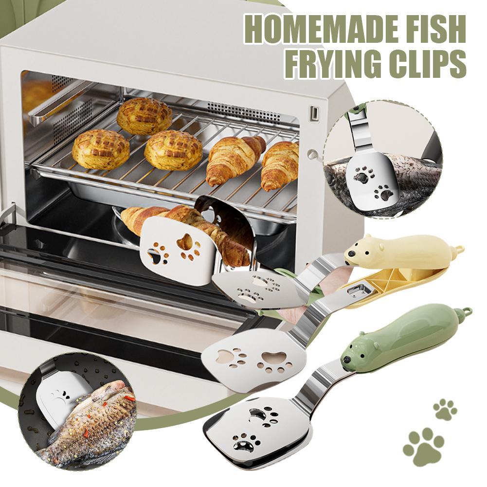 1/2pcs Bear Fish Tongs Flipper - đánh giá và giá Home Cooking Utensils