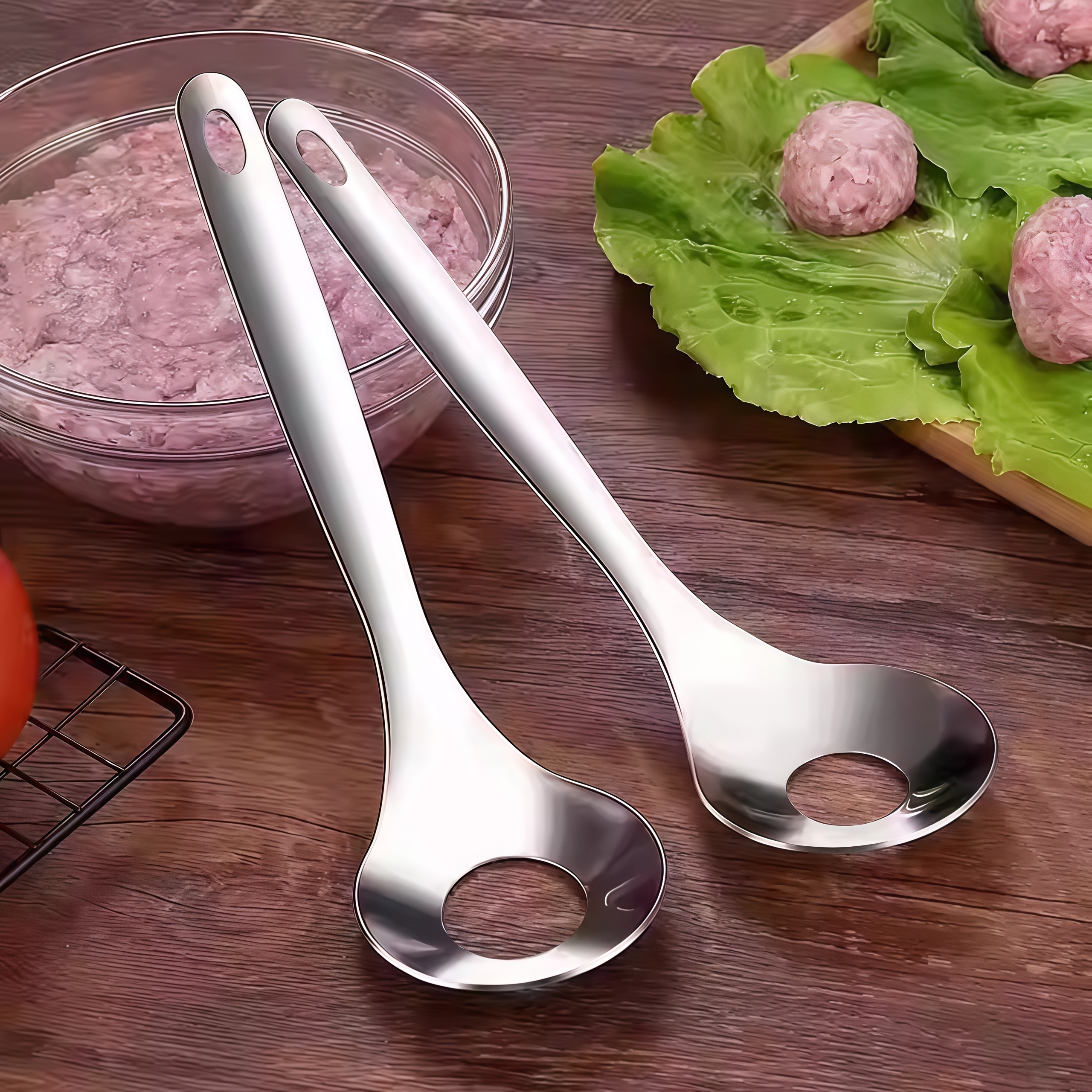 Stainless Steel Meatball Spoon - đánh giá và giá Home Cooking Utensils